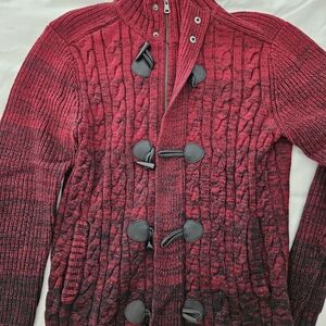 Express Red and Black Men's Sweater